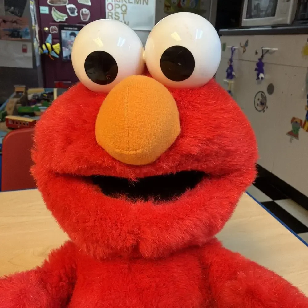SESAME STREET TICKLE ME ELMO 16” LAUGHING PLUSH TOY DOLL #32715 TYCO MATTEL 1997